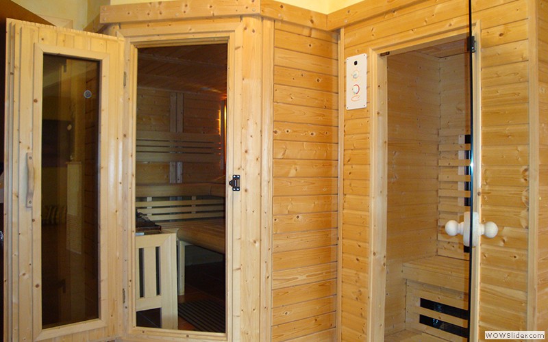 Finnische Sauna und Infrarotkabine