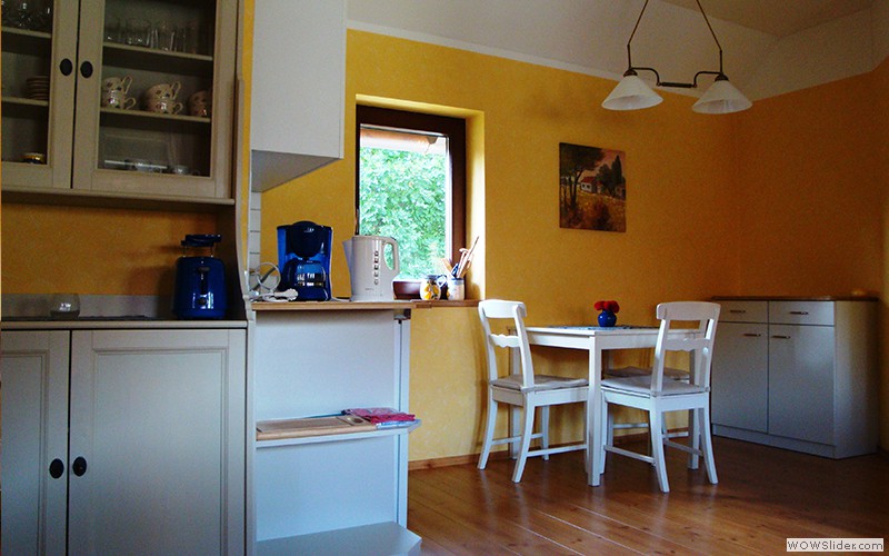 Küche in einer Ferienwohnung